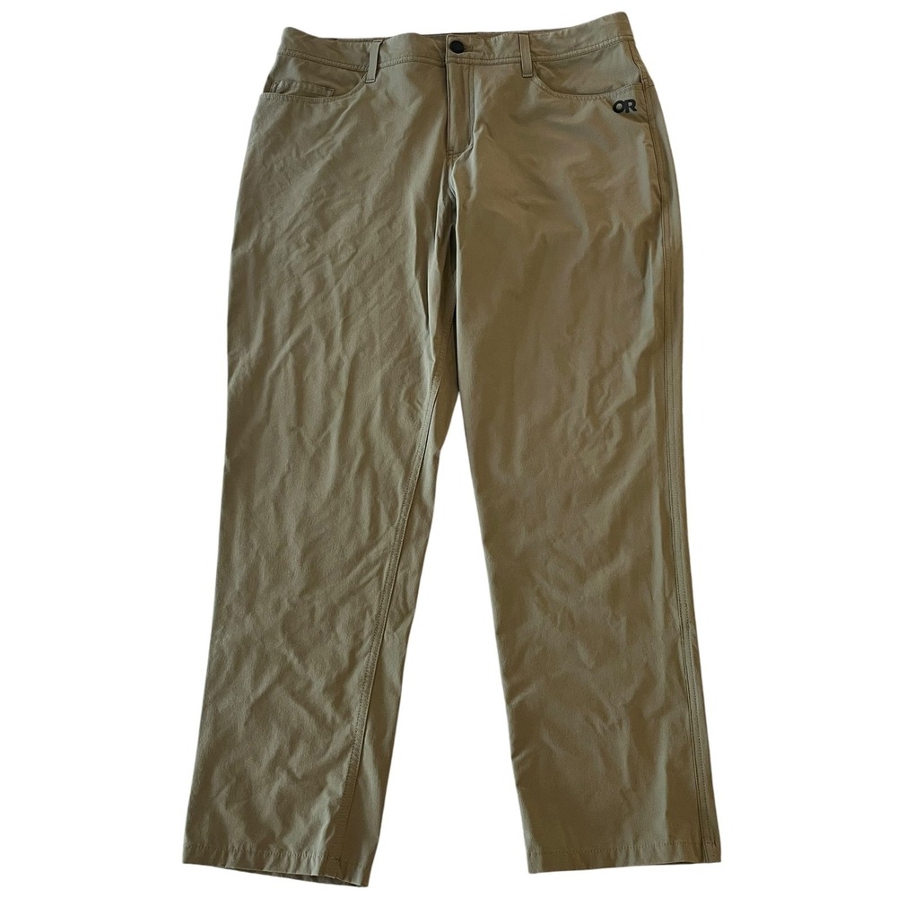 Outdoor Research Pants Mens 36 Green Outdoor Hiking Lightweight Stretch